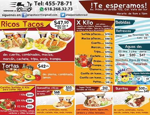 Tacos de Carnitas Don Raúl Menu - Image 6
